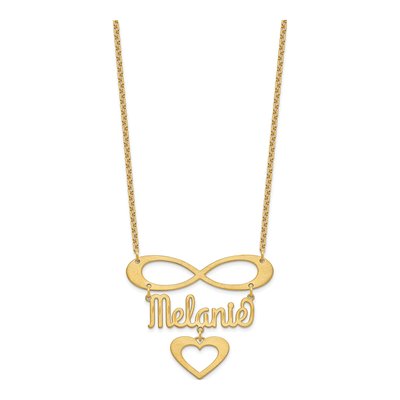 Gold-Plated Sterling Silver Infinity Necklace – view 2