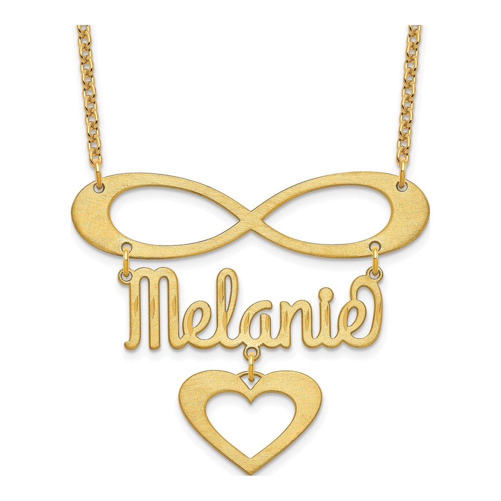 Gold-Plated Sterling Silver Infinity Necklace