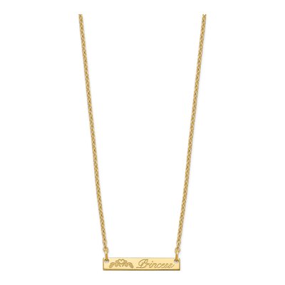 Gold-Plated Sterling Silver Personalized Bar Necklace – view 2