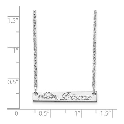 Rose Gold-Plated Sterling Silver Personalized Bar Necklace – view 3