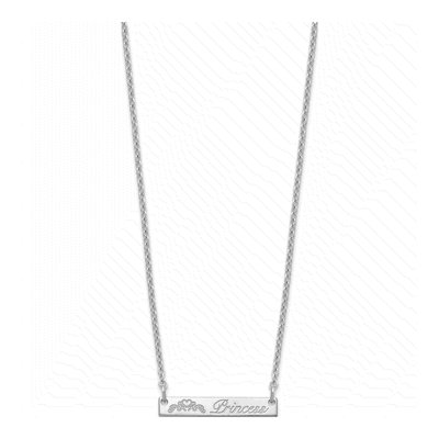 Sterling Silver Personalized Small Bar Necklace – view 2