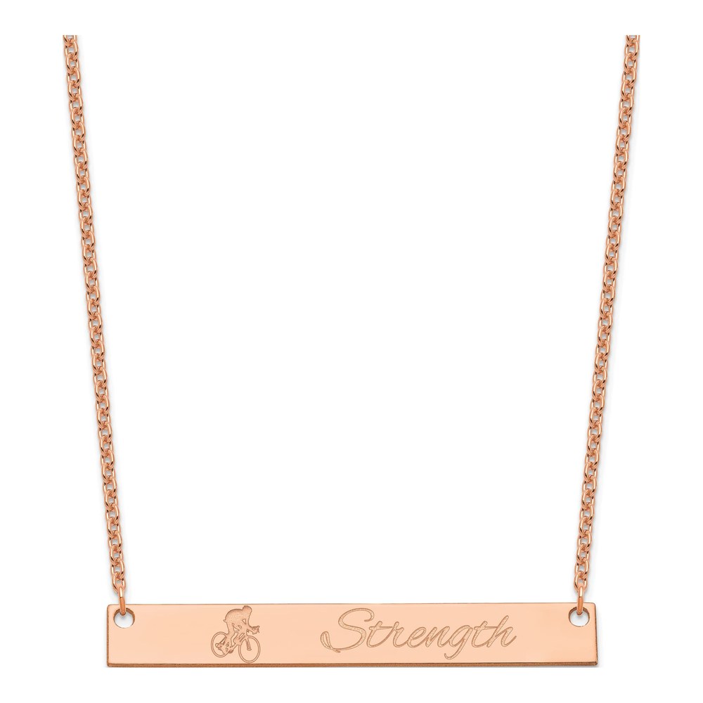Personalized Large Bar Necklace