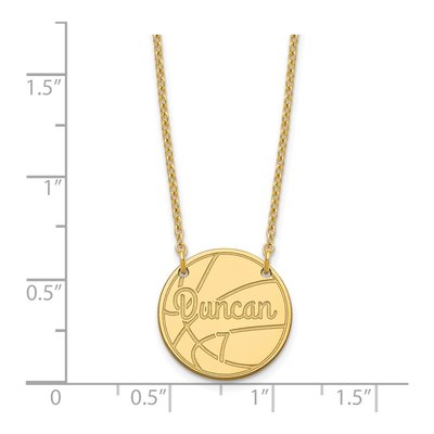 Gold-Plated Sterling Silver Personalized Small Circle Necklace – view 3