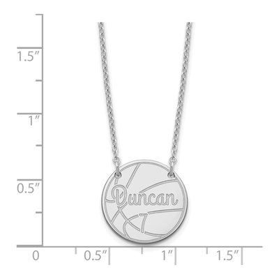 Sterling Silver Personalized Circle Name Necklace – view 3