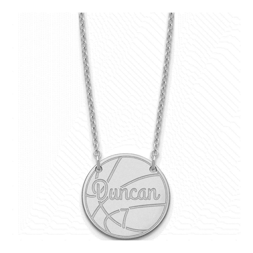 Sterling Silver Personalized Circle Name Necklace