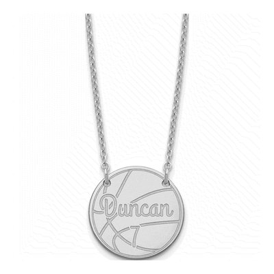 Sterling Silver Personalized Circle Name Necklace