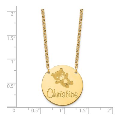 Gold-Plated Sterling Silver Personalized Circle Necklace – view 3