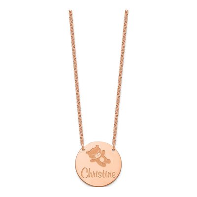 Gold-Plated Sterling Silver Personalized Circle Necklace – view 2