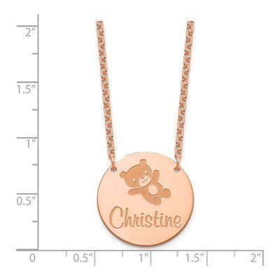 Gold-Plated Sterling Silver Personalized Circle Necklace – view 3