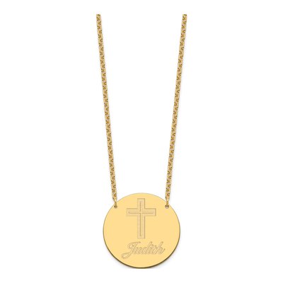 Gold-Plated Sterling Silver Personalized Circle Necklace – view 2