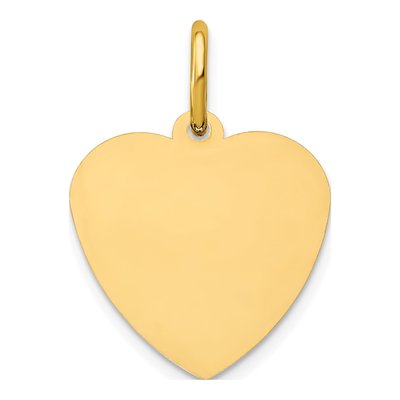 Gold-Plated Sterling Silver Personalized Small Heart Disc Name Charm – view 4