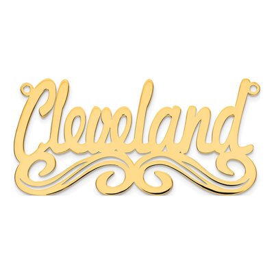 Gold-Plated Sterling Silver Personalized Name Plate Necklace – view 4