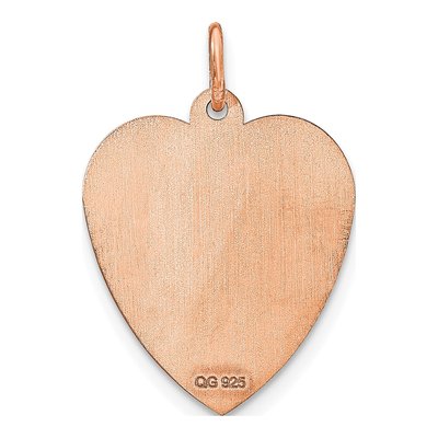 Rose Gold-Plated Sterling Silver Personalized Heart Name Charm – view 4