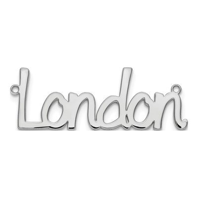 Sterling Silver Personalized Name Plate Pendant
