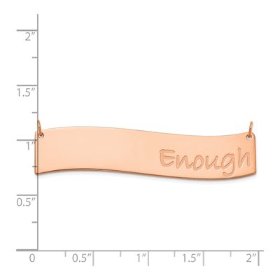 Rose Gold-Plated Sterling Silver Personalized Curved Bar Name Necklace – view 2