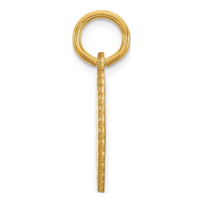 Gold-Plated Sterling Silver Personalized Scalloped Disc Name Charm – view 2