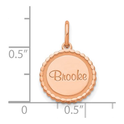 Rose Gold-Plated Sterling Silver Personalized Name Charm – view 3