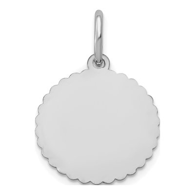 14K White Gold Personalized Name Pendant – view 4