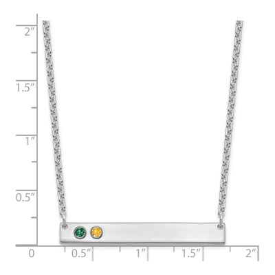 Sterling Silver Personalized Bar Necklace – view 3