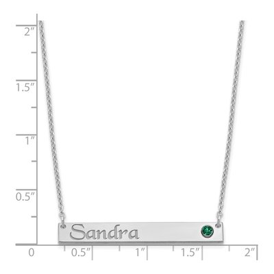 Sterling Silver Personalized Bar Necklace – view 3