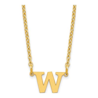 Gold-Plated Sterling Silver Initial Necklace