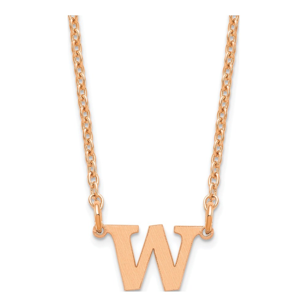 14K Rose Gold Initial Necklace