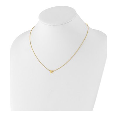 14K Yellow Gold Initial Necklace – view 3