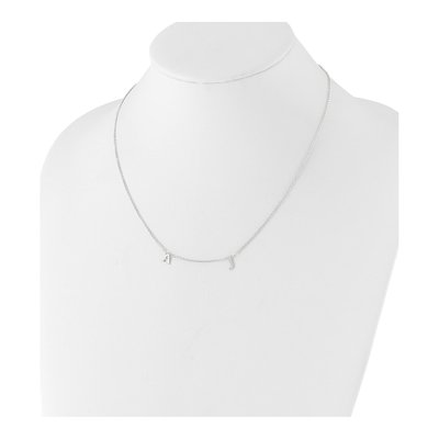 Sterling Silver Personalized 2-Initials Necklace – view 3