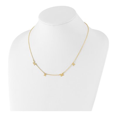 Gold-Plated Sterling Silver Personalized 4-Initials Necklace – view 3