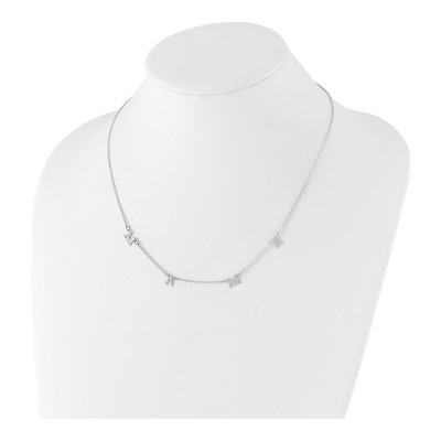 Sterling Silver Personalized 4-Initials Necklace – view 3