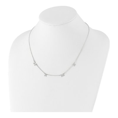 14K White Gold Personalized 4-Initials Necklace – view 3