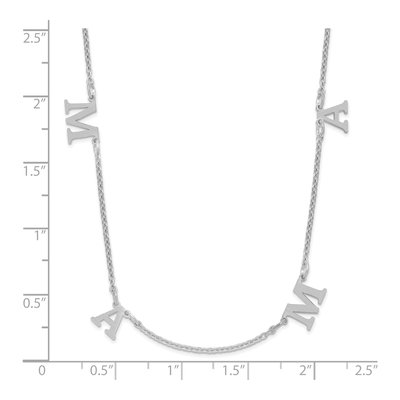 14K White Gold Personalized 4-Initials Necklace – view 4