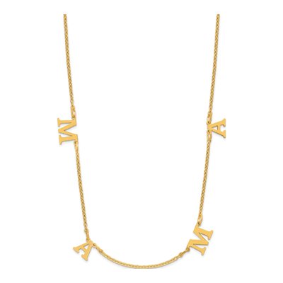 14K Yellow Gold Personalized 4-Initials Necklace – view 2
