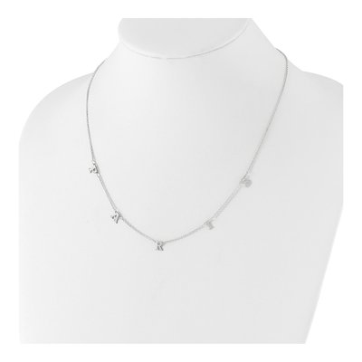 Sterling Silver Personalized 5-Initials Necklace – view 3