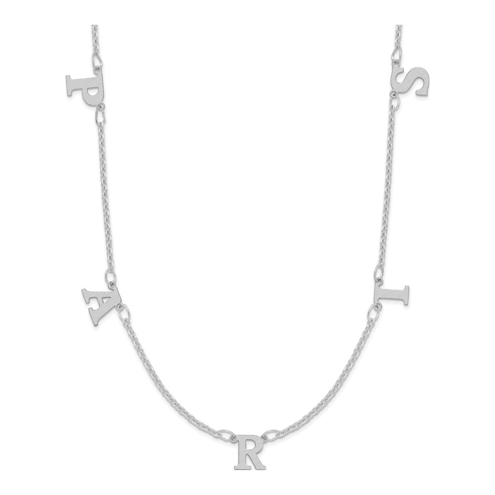 Sterling Silver Personalized 5-Initials Necklace