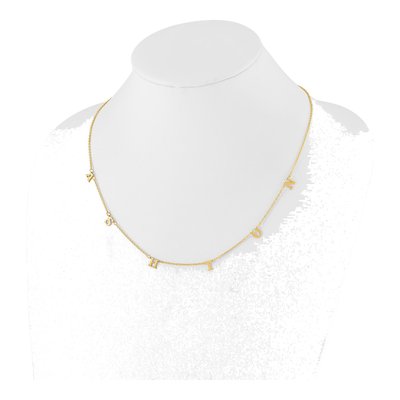 Gold-Plated Sterling Silver Personalized Initial Necklace – view 3