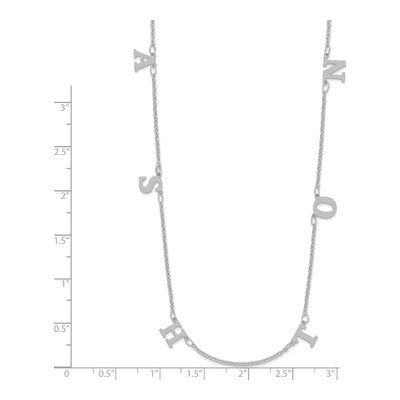 Sterling Silver Personalized 6-Initials Necklace – view 4