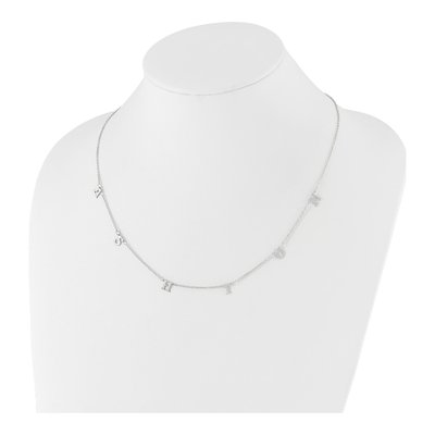 14K White Gold Personalized 6-Initials Necklace – view 3