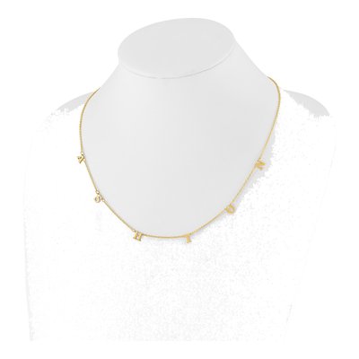 14K Yellow Gold Initial Necklace – view 3