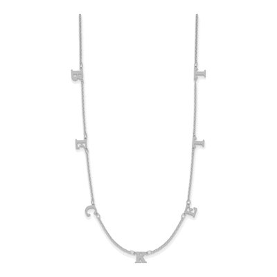 Sterling Silver Personalized Initials Necklace – view 2