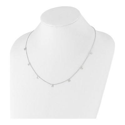 Sterling Silver Personalized Initials Necklace – view 3