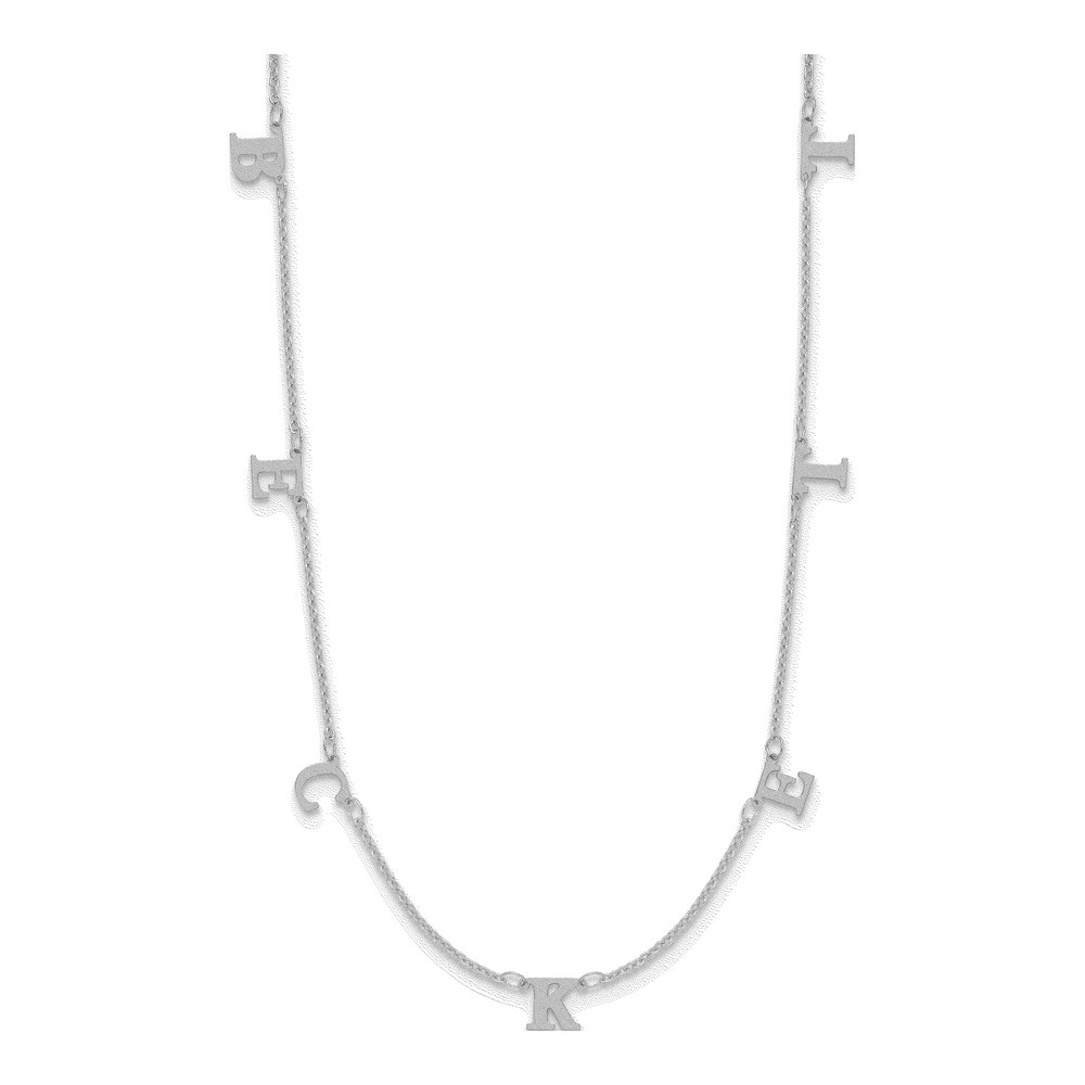Personalized Sterling Silver Initials Necklace