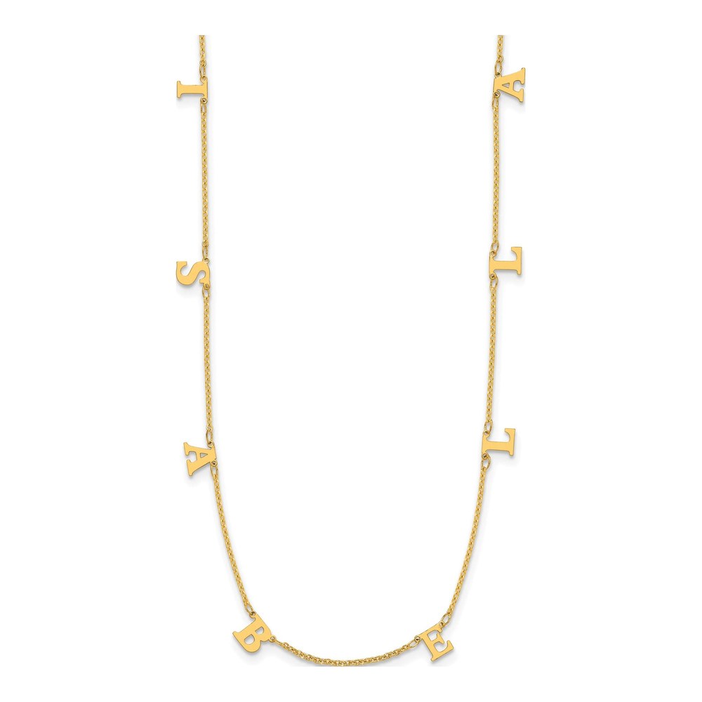 Gold-Plated Sterling Silver Initial Necklace