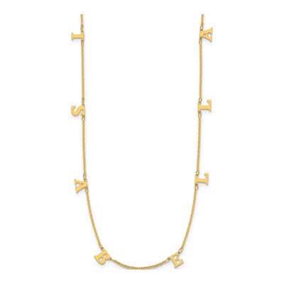Gold-Plated Sterling Silver Initial Necklace