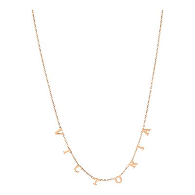 14K Rose Gold Personalized Initials Necklace – view 5