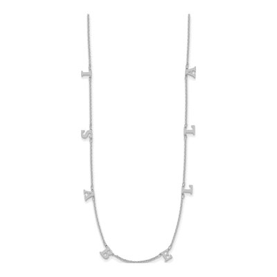 Sterling Silver Personalized Initials Necklace – view 2