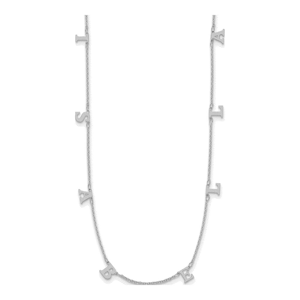 Sterling Silver Personalized Initials Necklace
