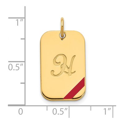 Gold-Plated Sterling Silver Dog Tag Charm – view 2