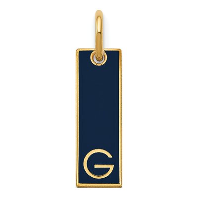 Gold-Plated Sterling Silver Small Initial Bar Charm