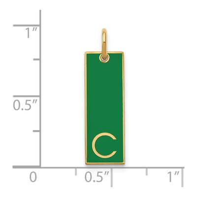 Gold-Plated Sterling Silver Initial Bar Charm – view 2